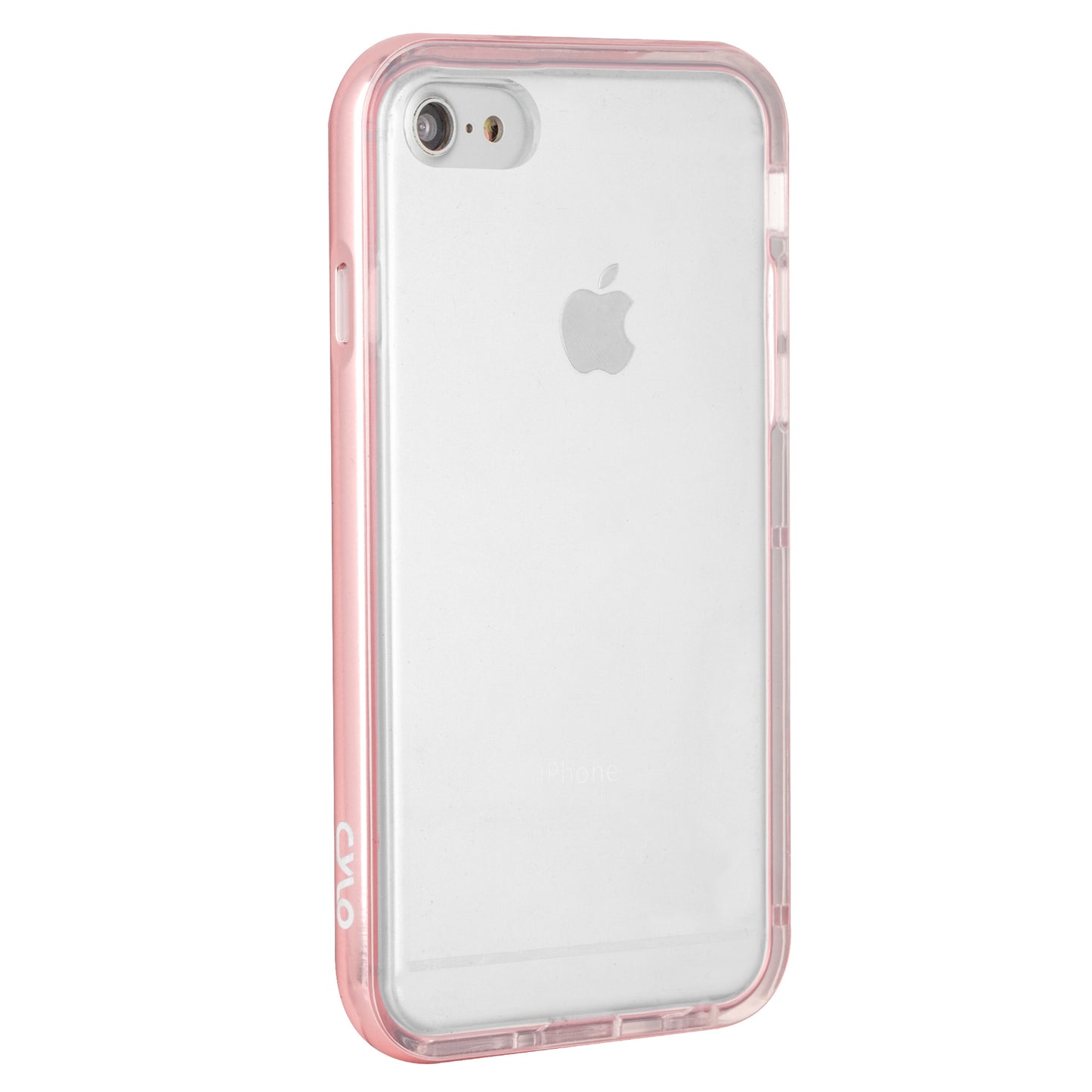 Pink Rose Gold Metallic Drop-Shield iPhone Case